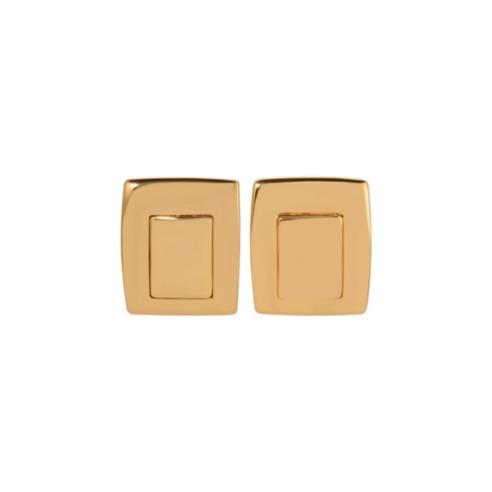 Plate Gold Earrings